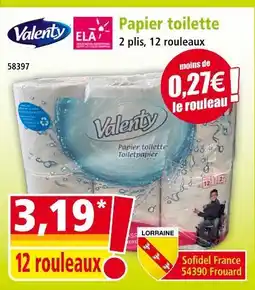 Norma VALENTY Papier toilette offre