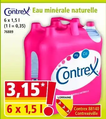 Norma Contrex Eau minérale naturelle offre