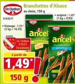 Norma DR. OETKER Branchettes d'Alsace original offre
