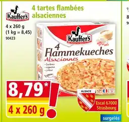 Norma Kauffer's 4 Flammeskueches Alsaciennes offre