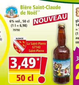Norma LA SAINTE-CLAUDE Bière Saint-Claude de Noël offre