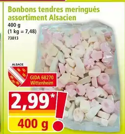 Norma Bonbons tendres meringués assortiment Alsacien offre