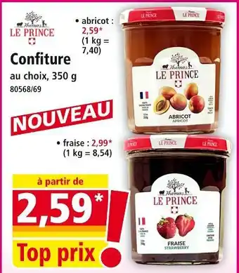 Norma Le Prince Confiture abricot offre