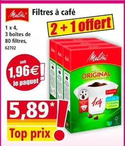 Norma MELITTA Filtres à café offre