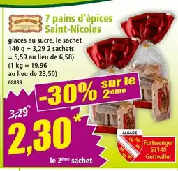 Norma Fortwenger 7 pains d'épices Saint-Nicolas offre