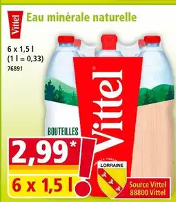 Norma VITTEL Eau minérale naturelle offre