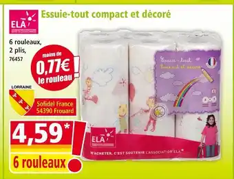 Norma ELA Essuie-tout compact et décoré offre