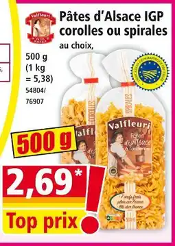 Norma VALFEURI Pâtes d’Alsace IGP offre