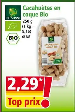 Norma BIO SONNE Cacahuètes en coque Bio offre