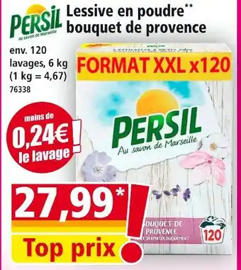 Norma PERSIL Lessive en poudre bouquet de provence offre