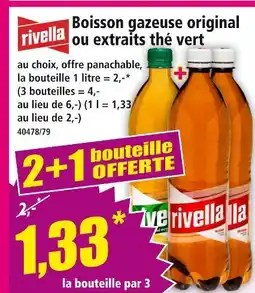 Norma RIVELLA Boisson gazeuse original ou extraits thé vert offre