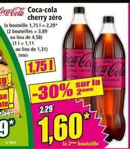 Norma Coca-cola cherry zéro offre