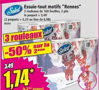 Norma SOLED Essuie-tout motifs Rennes offre