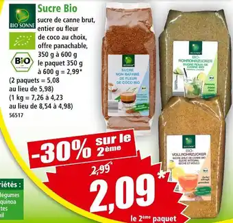 Norma Bio Sonne Sucre Bio offre