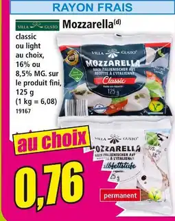 Norma Villa Gusto Mozzarella offre