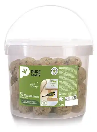 Gamm vert PURE FAMILY Boules de graisse PURE FAMILY offre