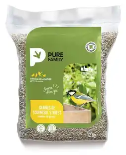 Gamm vert PURE FAMILY Graines de tournesol striées PURE FAMILY offre