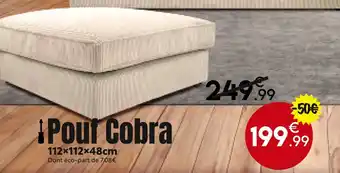Maxi Bazar Pouf Cobra offre