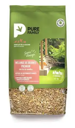 Jardiland PURE FAMILY Mélange de graines Premium PURE FAMILY offre