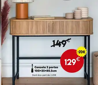 Maxi Bazar Console 2 portes offre