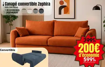 Maxi Bazar Canapé convertible Zephira offre