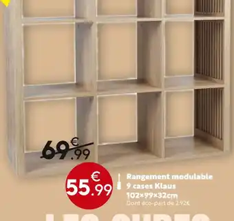 Maxi Bazar Rangement modulaire offre