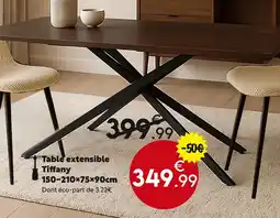 Maxi Bazar Table extensible Tiffany offre