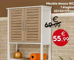 Maxi Bazar Meuble dessus WC 1 étagère offre