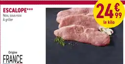 Carrefour Escalope offre