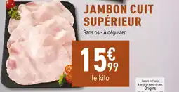 Carrefour Jambon cuit supérieur offre
