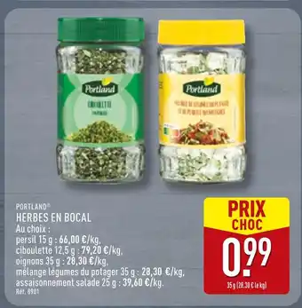 ALDI PORTLAND HERBES EN BOCAL offre