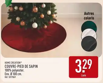 ALDI HOME CREATION COUVRE-PIED DE SAPIN offre