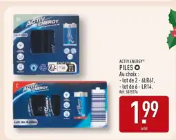 ALDI ACTIV ENERGY Piles offre