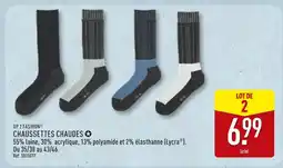 ALDI UP 2 FASHION Chaussettes chaudes offre