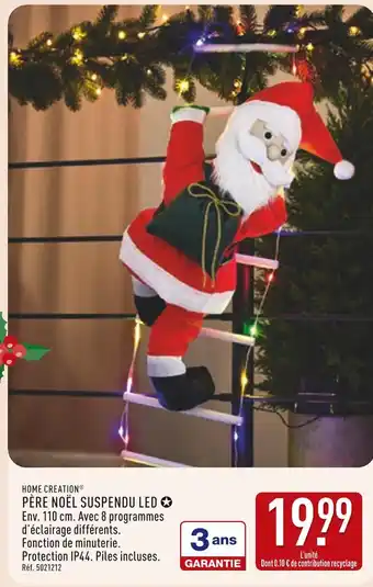 ALDI HOME CREATION Père noël suspendu led offre