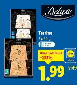 Lidl Deluxe Terrine offre
