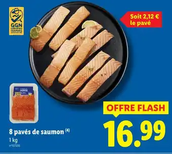 Lidl 8 pavés de saumon offre