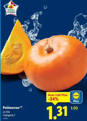 Lidl Potimarron offre