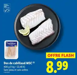 Lidl Dos de cabillaud MSC offre