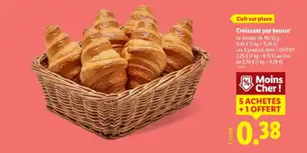 Lidl Croissant pur beurre offre