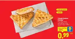 Lidl Triangle jambon fromage offre