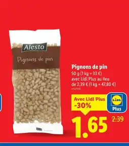 Lidl ALESTO Pignons de pin offre