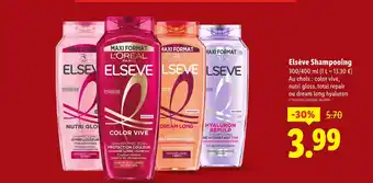Lidl L'Oréal Paris Elseve Shampooing Nutri Gloss offre