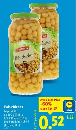 Lidl Freshona Pois chiches offre