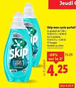 Lidl Skip Skip mon cycle parfait offre