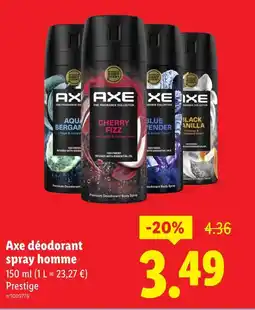 Lidl AXE Déodorant spray homme offre