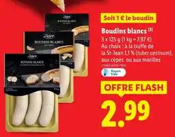 Lidl Deluxe Boudins blancs offre
