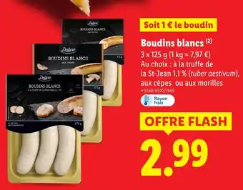 Lidl Deluxe Boudins blancs offre