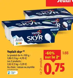Lidl YOPLAIT Skyr offre