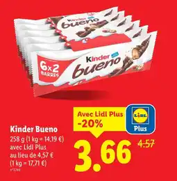 Lidl Kinder Kinder Bueno offre